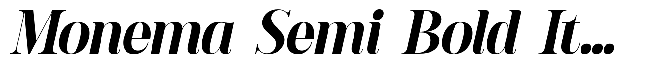 Monema Semi Bold Italic